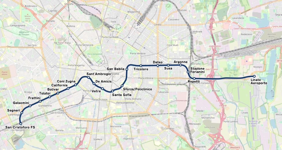 metro m4 milano linate san cristoforo tracciato