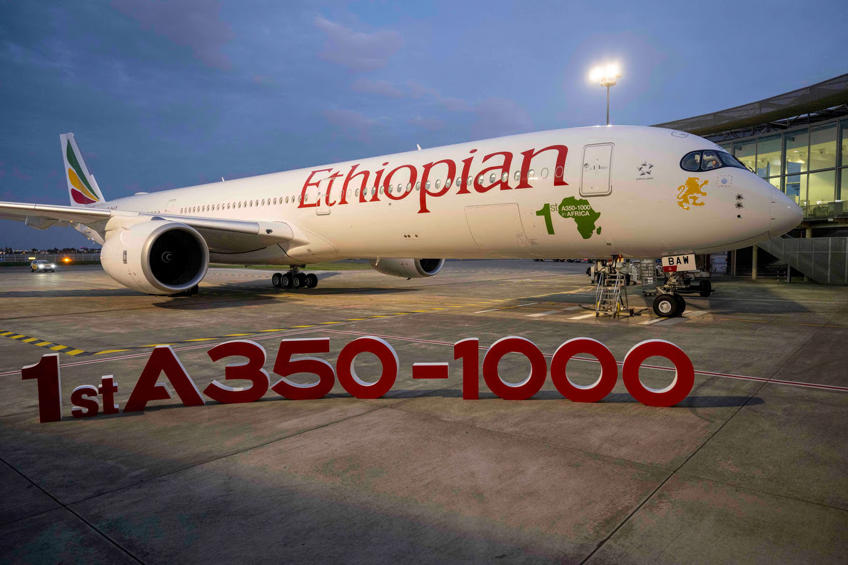 Ethiopian Airlines prende in consegna il primo Airbus A350-1000 dell’Africa